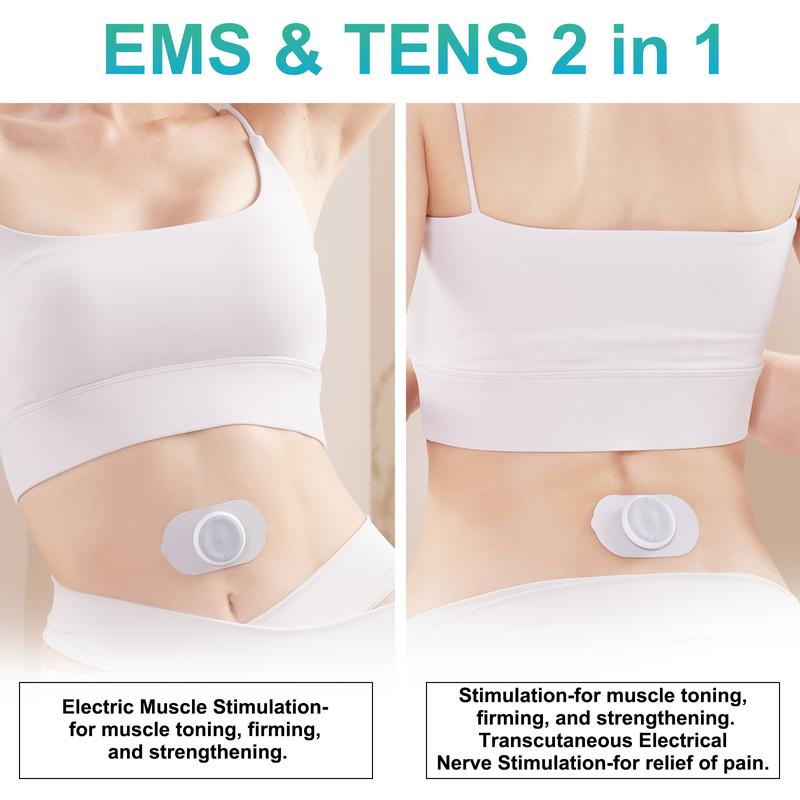 6 modes 16 intensities 2-in-1 Wireless TENS UNIT Massage Machine Electronic Ems Pulse Massager Muscle Pain Relief Stimulator - yiranintelligence