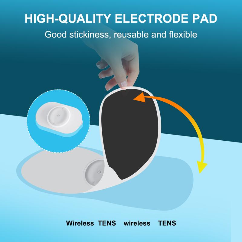 6 modes 16 intensities 2-in-1 Wireless TENS UNIT Massage Machine Electronic Ems Pulse Massager Muscle Pain Relief Stimulator - yiranintelligence