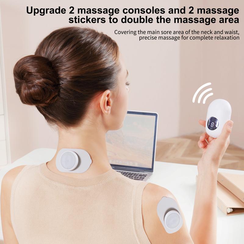 6 modes 16 intensities 2-in-1 Wireless TENS UNIT Massage Machine Electronic Ems Pulse Massager Muscle Pain Relief Stimulator - yiranintelligence