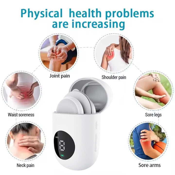 6 modes 16 intensities 2-in-1 Wireless TENS UNIT Massage Machine Electronic Ems Pulse Massager Muscle Pain Relief Stimulator - yiranintelligence